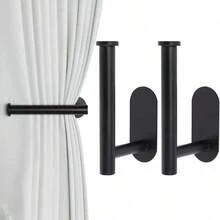2 Packs Adhesive Curtain Holdbacks Curtain Tie Backs Curtain Holdbacks No Drill Curtain Pull Backs Adhesive Curtain Hooks Curtain Holders For Drapes - Multicolor - View 13