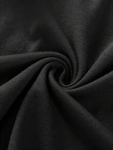 Christmas And Thanksgiving Women's Autumn/Winter Collection Jesus Loves You Bold Print Faith Outfit Essential - Women's Hooded Sweatshirt Long Sleeve Letter Print Drawstring Hoodie - Soft, Casual, Long Sleeve, Kangaroo Pocket, Loose Fit Women's Sweatshirt - Fashionable Clothing, Machine Washable, Autumn And Winter Fleece Warm Lining Soft And Comfortable Autumn And Winter Women's Clothing - 黑色 - 查看 5