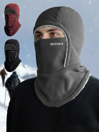 2-In-1 Windproof Cycling Balaclava, Warm Thermal Lined Face Mask & Ear Cover, Winter