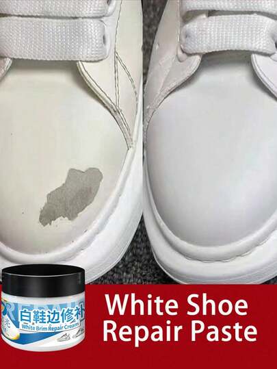 jakehoe White Shoe Edge Repair Paste, Suitable For Cleaning And Repairing The Edges Of White Shoes, Leather Bags, Leather Shoes, And Leather Clothing. A Good Gift For Family And Friends, Especially For Holidays And New Year's (New And Old Styles Shipped Randomly).