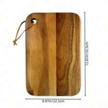 1pc Rosewood Wooden Cutting Board, Solid Wood Cutting Board, Butcher Block, Chopping Board With Fruit Groove, Easy To Clean, For Cooked Food, Vegetables, Fish, Meat, Cheese, Household, Outdoor Camping, Multipurpose - Yellow - View 19