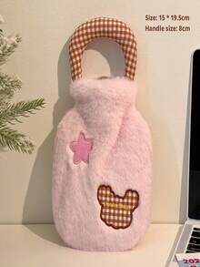 1pc New Fluffy Hot Water Bottle, PVC Thickened Household Detachable Washable Anti-Explosion Hot Water Bag, Cartoon Style Hot Water Bag, Thickened Fluffy Water Bag For Winter, Abdominal Heating For Menstrual Period, PVC Hot Water Bag, Women's Menstrual Period Heating, Water Bag Hand Warmer - Multicolor - View 5