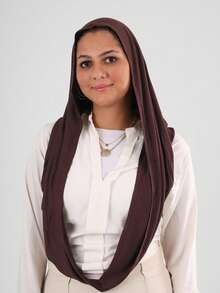 1 pieza Hijab triangular instantáneo, pañuelo de cabeza todo en uno. Envoltura rápida, antideslizante. Sin gorro interior, sin doblar. Adecuado para uso diario, oración y salidas - Pañuelo triangular instantáneo - Ver 10