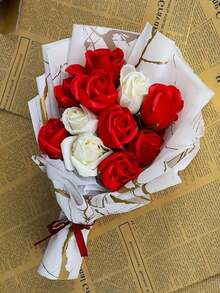 20 piezas Papel de envolver flores Hojas de papel de envolver ramos de flores con borde dorado Estilo coreano Papel de envolver para manualidades DIY Decoración de paquetes de regalo Suministros florales, 23 X 23 pulgadas, Papel de envolver, Papel de seda, Suministros para ramos de flores (Rosa) - Multicolor - Ver 5