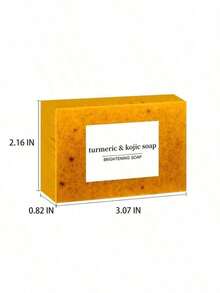 Turmeric And Vitamin C Salicylic Acid Cleansing Whitening Soap, Deep Cleanses Skin, Brightens Complexion, Smoothens Skin, Leaves Skin Hydrated And Radiant, Bids Farewell To Dull And Dirty Skin, Resists Roughness.