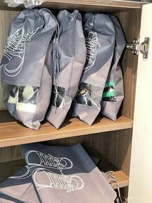 1/5/10 túi đựng giày có dây rút và cửa sổ trong suốt, chống bụi, chống ẩm, chống nấm mốc, túi đựng giày du lịch tiện dụng và bảo vệ đồ dùng, túi chống bụi cho nhà, văn phòng, trường học, phụ kiện giày dép, đồ dùng học tập, giày dép, lựa chọn mùa xuân hè, quà tặng phù dâu, trang trí phòng ngủ, trang trí phòng ngủ, bãi biển, du lịch, dành cho nam, dành cho nữ, kỳ nghỉ, Ngày Quốc tế Phụ nữ, đồ dùng cần thiết khi đi du lịch, quà cưới, Y2K, phòng ngủ, phụ kiện xe hơi nữ, trang trí nhà bếp, đám cưới, Y2K, tiệc tùng - Nhiều màu - Xem 8