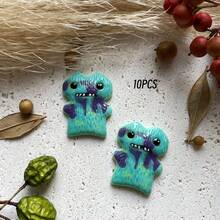 Cartoon Sprout Monster Teeth Resin Accessories For DIY Phone Case, Hair Clips, Hollow Out Clogs Charms, Decorative Craft Supplies - Multicolor - View 12
