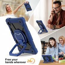 Camynra Tablet Protective Case C3 Model Compatible With Galaxy Tab S11/A9/A7lite/S9/S10 FE/S10/S10 Lite/A11 8.7/A11 Plus Silicone PC Armor Tablet Protective Cover (Stylus Pen Not Included) - Dark Blue - View 7