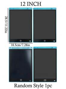 1pc 12 Inch Color LCD Writing Board, Graffiti Drawing Board,Home Message Board, Multifunctional Office Stationery - Multicolor - View 8