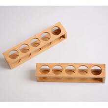 1pc Wooden Essential Oil Display Rack, Wooden Base Stand, Essential Oil Storage Rack, 1/2/3 Tier Wooden Base Frame - Multicolor - View 3