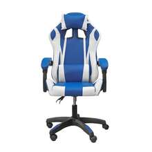 DASCK - Silla Gaming Azul Ergonómica Reclinable con Cojín Lumbar y Cervical | Altura Ajustable 200kg | Oficina y Juego - Azul - Ver 2