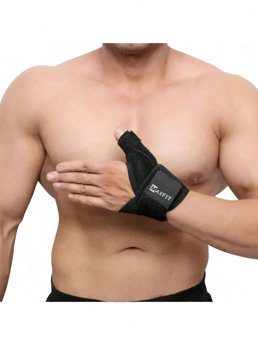 Muñequera Deportiva Negra Soporte muñequera para mano Mano Diseño Ligero Ideal para Gimnasio Material Suave Soporte Eficaz, Diseño Cómodo Profesional Soporte Estable Tela Transpirable Transpirable Material Ligero Protección, Ideal para Deporte - 1 - Ver 1