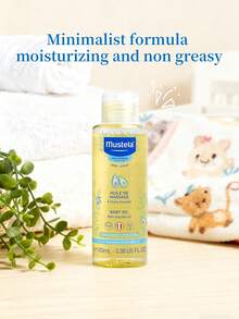 Mustela Baby Moisturizing Oil 100 Ml , With Natural Avocado, For Massage , Pomegranate & Sunflower Oil , Moisturizing, Nourishing, Skin Soothing - 100ml - View 3