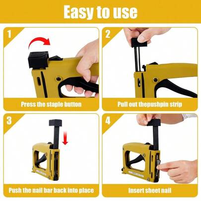 Drivers For Picture Framing With 1000 Nails Picture Frame Stapler Adjustable Lightweight Point Nail Tacker For Artis...