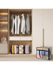 1 túi đựng đồ gấp gọn dung tích lớn 90L, túi đựng quần áo trong suốt, túi đựng đồ trong tủ quần áo cho quần áo, chăn ga gối đệm, chất liệu PVC có khóa kéo, chống thấm nước, túi đựng đồ dùng gia đình di động, túi sắp xếp quần áo tiết kiệm không gian, túi đựng đồ du lịch thiết yếu. - Nhiều màu - Xem 11