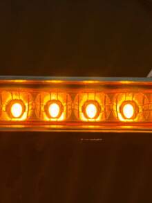 Barra De 31 Cm Con 20 Potentes Leds 12-24v - Ambar - Ver 9