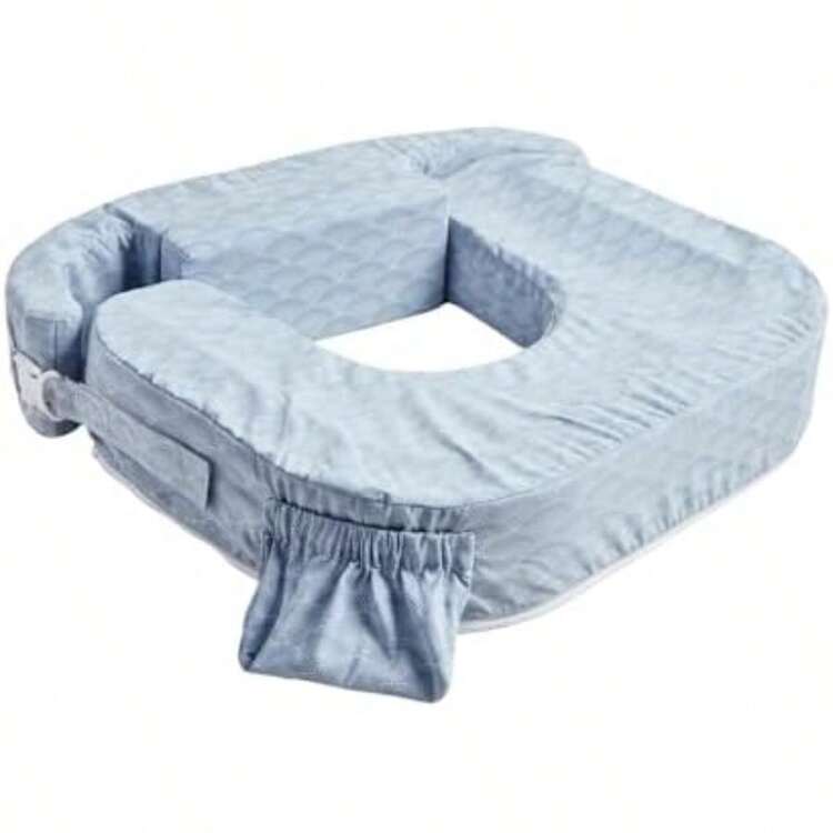 My Brest Friend Deluxe - Funda de almohada de lactancia para bebé, ajuste ajustable, fácil cuidado, duradera, almohada de lactancia original no incluida, rosa suave(Horizonte) - Multicolor - Añade 2