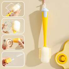 1 pieza Cepillo de 4 en 1 con mango largo - Limpiador multiusos para tazas y termos - Multicolor - Ver 8