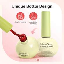 MelodySusie Plant-Based HEMA-Free & HPMA-Free & TPO-Free 6 Pcs Gel Nail Polish Set - 16.5ml, Unique Tilt-And-Stand Bottle For Easy Gel Access, Nude Colors - Nude Colors - View 5