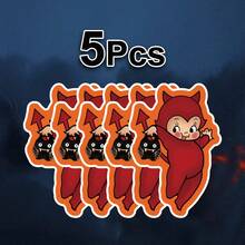卡通红魔乙烯基贴纸，汽车贴花，适用于笔记本电脑、汽车、头盔、 Kindle、摩托车、水杯、保险杠贴纸等 - Multicolour - 查看 17