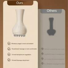 电动吸盘真空按摩刷，全身通用，可用于肩颈疏通、刮痧、按摩腹部和背部。 - 黃色 - 查看 8