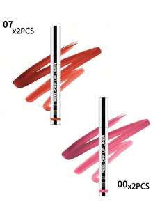 4/3/1支装持久唇线笔纹身，防水可撕唇釉，半永久哑光唇膏，适合女孩和女士，打造完美妆容的理想彩妆配件 - 彩色 - 查看 22