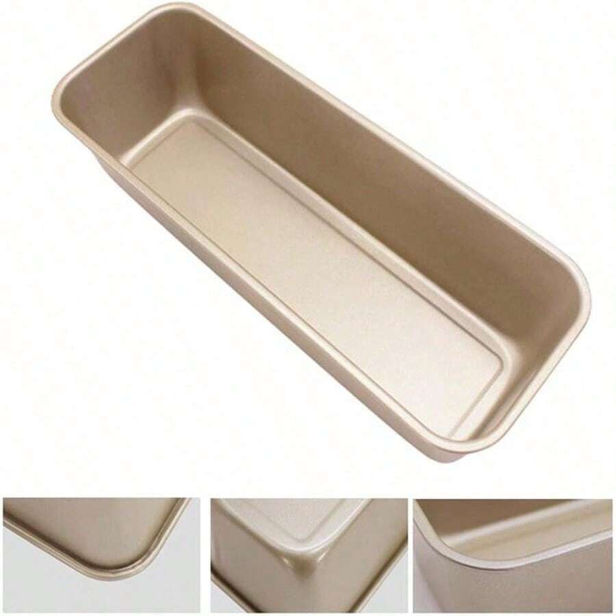1pc Non-Stick Loaf Pan With Individual Packaging – Easy Release For Homemade Bread, Perfect For Home Bakers & Kitchen Enthusiasts - Vàng - Xem 1