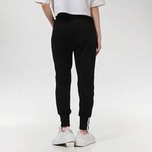 Adidas 女褲 休閒跑步訓練運動束腳長褲 - 黑色 - 查看 4