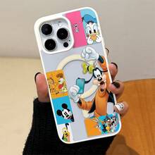 Disney Disney. ‌   Cartoon Character Themed Phone Case Featuring Iconic Figures Like Mickey Mouse And Donald Fauntleroy Duck. Designed With A Vibrant Collage Style. Compatible With 17, 16, 15, 14, 13, 12, And 11 Pro Models, With Shockproof Protection. A Perfect Gift For Family, Frids, Birthdays, Holidays, And Fans Of Classic Cartoons..Christmas Accessories. - Hồng - Xem 3