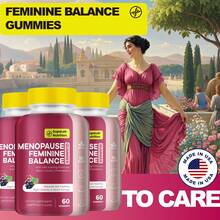 Menopause & Vitamins Gummies, Grapefruit Flavor, Helps Alleviate Hot Flashes, Night Sweats, & Mood Swings | Formula With Ashwagandha, Evening Primrose, Black Cohosh & Chasteberry - 60 Gummies, 30-Day Supply - Three bottles - The best option - 查看 1