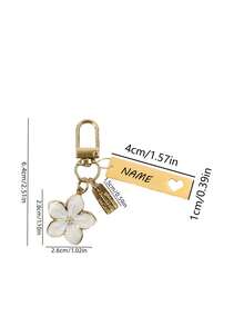 1 Móc khóa hoa anh đào bằng kim loại khắc chữ tùy chỉnh, Bộ quà tặng móc khóa hoa anh đào khắc chữ tùy chỉnh, Thiết kế hoa anh đào nhẹ nhàng và duyên dáng kèm phụ kiện thẻ, Tên tùy chỉnh phù hợp để treo túi xách, chìa khóa xe hơi, quà tặng cặp đôi và ngày lễ, Đa chức năng, Bền, Trang trí, Có thể tái sử dụng, Tinh tế, Phong cách, Chất lượng cao, Nhiều màu sắc, Hiện đại, Tùy chỉnh, Cá nhân hóa, Độc đáo - Nhiều màu - Xem 5