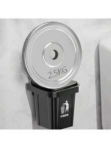 Conjunto de 2 lixeiras de parede em aço inoxidável com tampa, cinzeiro e organizador para banheiro. Evita que as cinzas se espalhem. - Multicolorido - Ver 5