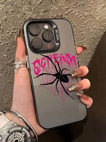 Spider Web Pattern Phone Case, Shockproof Creative Matte Frosted Phone Protective Cover, Holiday Gift For Kids.Christmas Accessories. - 灰色 3 - 查看 11