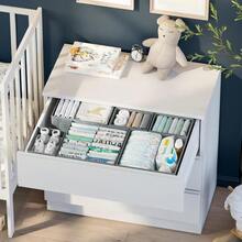Drawer Organizer Clothes Set Of 12 White-Grey - Dresser Organizer For Nursery, Bedroom, Closet - Perfect Baby Clothes Organizer And Storage & General Nursery Organization Or Dresser Drawer Organizers - 灰色 - 查看 4