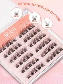 60pcs C-Curl Fluffy & Dense DIY False Eyelash Clusters, Natural Curled Cat Eye Lash Clusters, 10-13mm Lash Clusters, False Eyelash Clusters - C - View 8