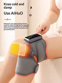 Heated Massage Vibrating Knee Brace, Warm Knee Massager With Heating, Rechargeable, For Joint Pain Relief, Arthritis, Elderly Leg Warmth - Multicolor - View 8