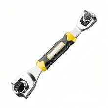 Universal Wrench 52 In 1 Socket Wrench Tool With Multifunction 360 Degree Rotating Head, Spanner Tool For Home And Car Repair - Black - View 1