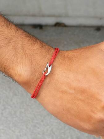 diffone Fashion Handmade Braided 2mm Rope Bracelet Charms Stainless Steel Lobster Clasp Bracelet For Men Armband Adjustable Jewelry