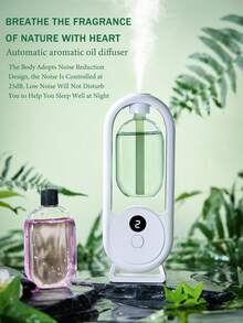 Máy khuếch tán tinh dầu cao cấp, máy tạo ẩm tự động USB cho gia đình, máy khuếch tán tinh dầu trị liệu dạng sương mù cho khách sạn, máy khử mùi nhà vệ sinh, máy lọc không khí điện tử, có thể sạc lại, đèn LED đổi màu, thích hợp cho phòng ngủ, phòng khách, bàn làm việc, phòng lớn, khu vực nuôi thú cưng, khách sạn, xe hơi, 5 chế độ hoạt động, 6 loại tinh dầu thơm có sẵn. - trắng - Xem 8
