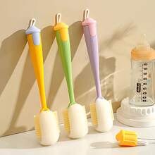 1 pieza Cepillo de 4 en 1 con mango largo - Limpiador multiusos para tazas y termos - Multicolor - Ver 1