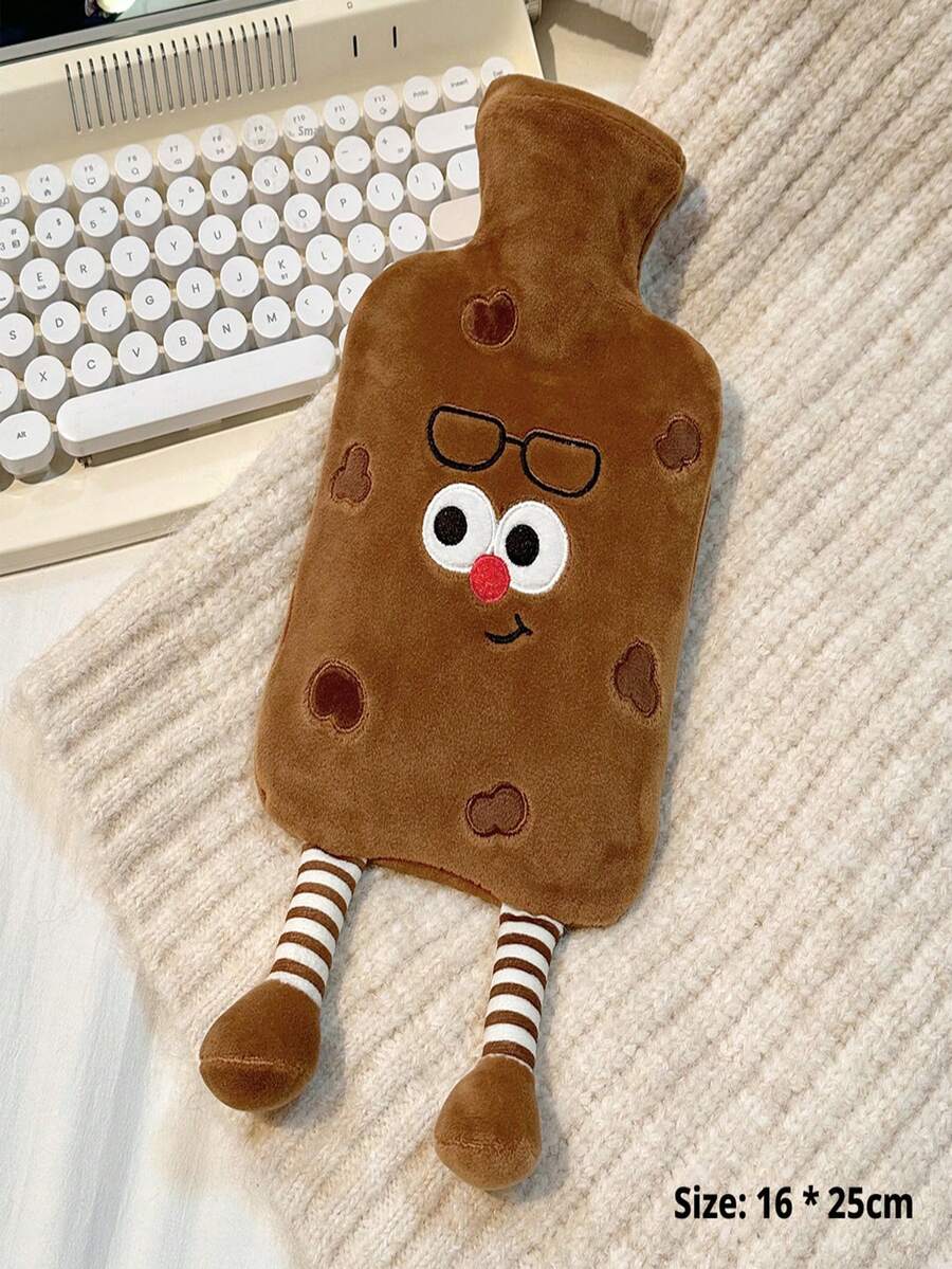 1个新款蓬松热水袋，PVC加厚家用可拆卸可清洗防爆热水袋，卡通造型热水袋，冬季加厚蓬松热水袋，经期腹部保暖，PVC热水袋，女性经期保暖，暖手水袋 - 彩色 - 查看 1