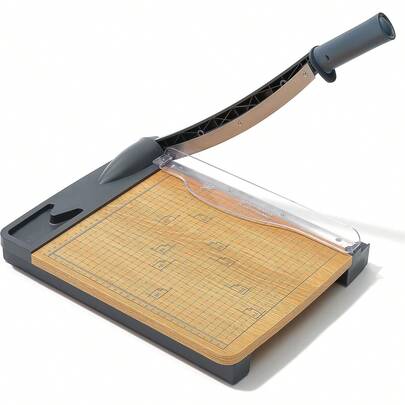 MORNWELL Guillotina para Papel,Protección de  Automática,Cortador de Papel A4 de 12 Pulgadas,Cortadora uso rudo para A4/B5/A5/B6/B7,Mica,Fotos,Etiquetas,Cupón Craft,Hogar,Oficina,Escuelas
