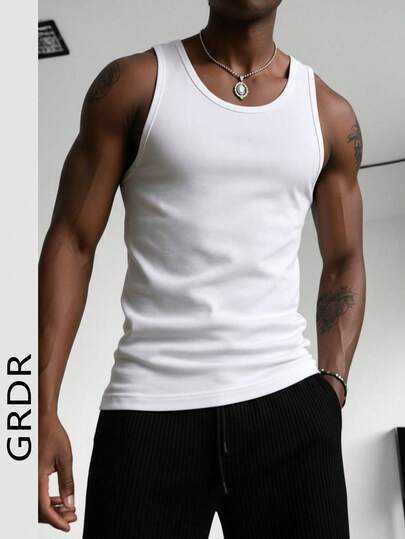  GRDR Men's Narrow Shoulder Tank Top, Fashionable For Summer