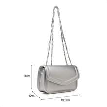 Basic Minimalist Metallic Crossbody Bag For Summer Parties. - 銀色 - 查看 7