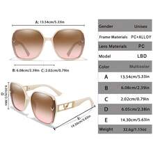 1 PC Fahionable Fashion Glasses Suitable For Daily Wear, Outdoor Sports, Travel, Cycling, Hiking, Fishing, With Exquisite Glasses Cases, UNISEX - Multicolor - View 2