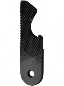 Jibbon - Llavero multiherramienta multifuncional EDC – Herramienta organizadora de llaves 5 en 1 de acero inoxidable negro, abridor de botellas, cortador de caja, solo 2,5 mm de grosor para - Negro - Ver 6