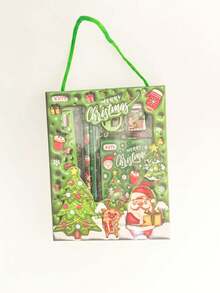 6pcs Christmas Stationery Gift Set, Elementary Student Pencil Case Set, Children's Christmas Small Gift, Daily Learning Stationery Set