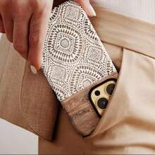 Retro Brown & White Striped 2-In-1 Matte Finish Phone Case, Compatible With IPhone 17, 16, 15, 14, 13, 12, 11, PRO MAX, PLUS And Other Models - Multicolor - View 6