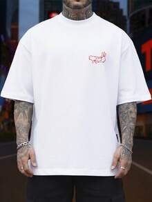 Veigh Streetwear Printed T-Shirt, Casual Style, Rapper, Unisex, Premium Cotton Fabric, Comfortable, High Quality - trắng - Xem 2