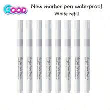 2/4/6pcs White Marker Pens, Waterproof Alcohol Ink, Suitable For Tires, Fabrics, Wood And Artificial Leather, Easy To Grip, Long-Lasting Graffiti Art Pens - Multicolor - View 7